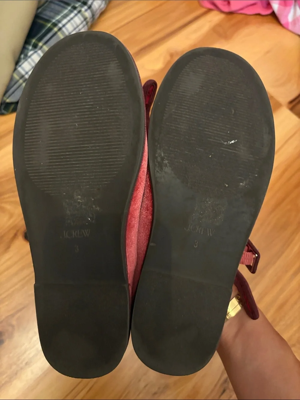 Crewcuts velvet ballet flats